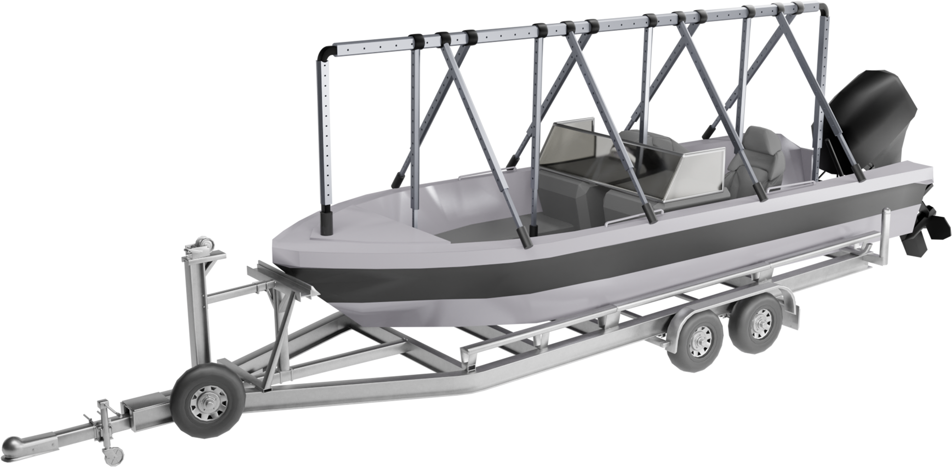 Navigloo Pontoon-fishing 14-18½ with tarp 18x26 ft