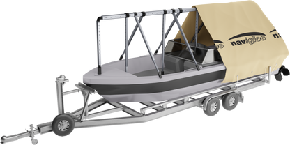 Navigloo Pontoon-fishing 14-18½ with tarp 18x26 ft