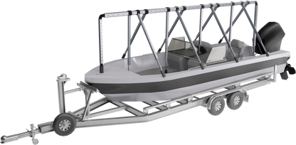 Navigloo Pontoon-fishing 14-18½ with tarp 18x26 ft