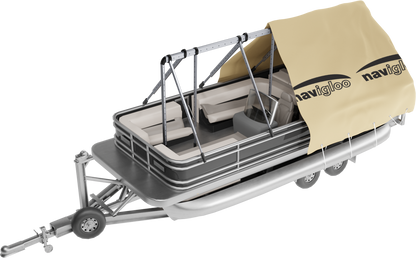 Navigloo Pontoon-fishing 14-18½ with tarp 18x26 ft