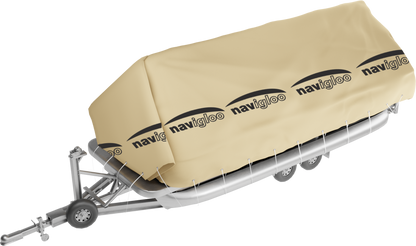 Navigloo fishing-runabout 19-22½ ft with tarp 16x30 ft