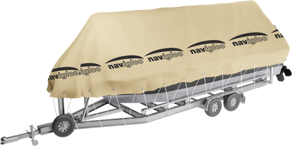 Navigloo fishing runabout 14-18½ with tarp 15x26 ft