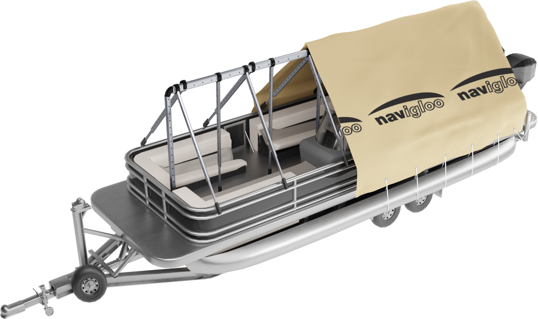 Navigloo Pontoon 23-24 ft with tarp 19x32 ft
