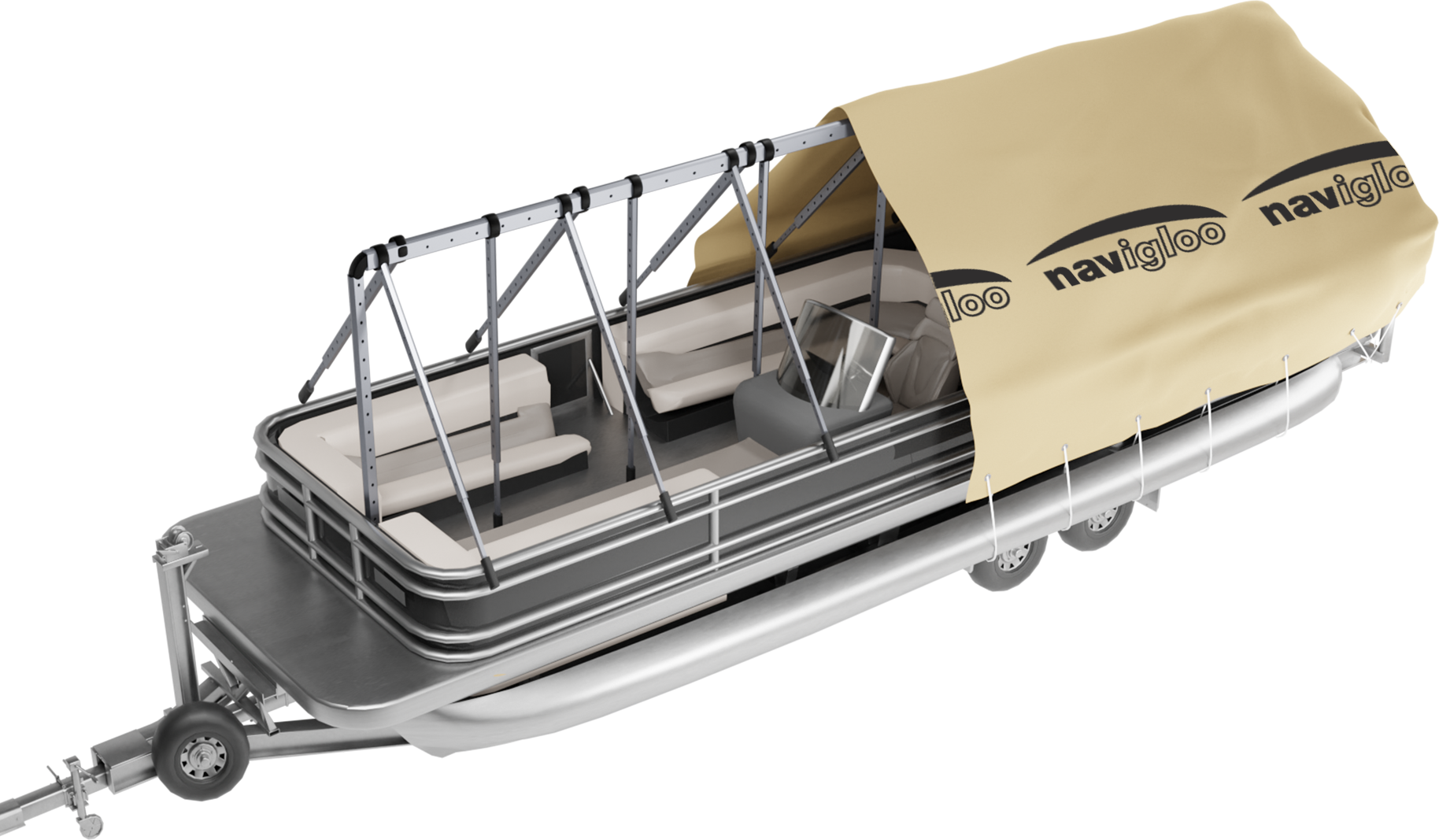 Navigloo Pontoon 25-26 with tarp 19x39 ft