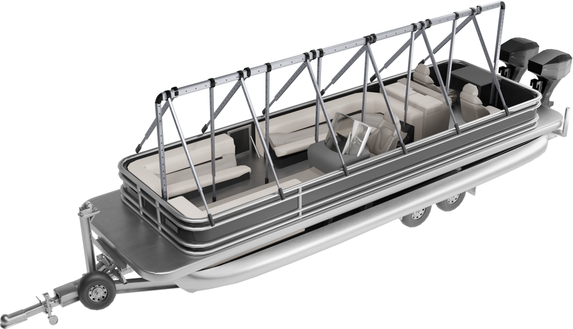Navigloo Pontoon 25-26 with tarp 19x39 ft