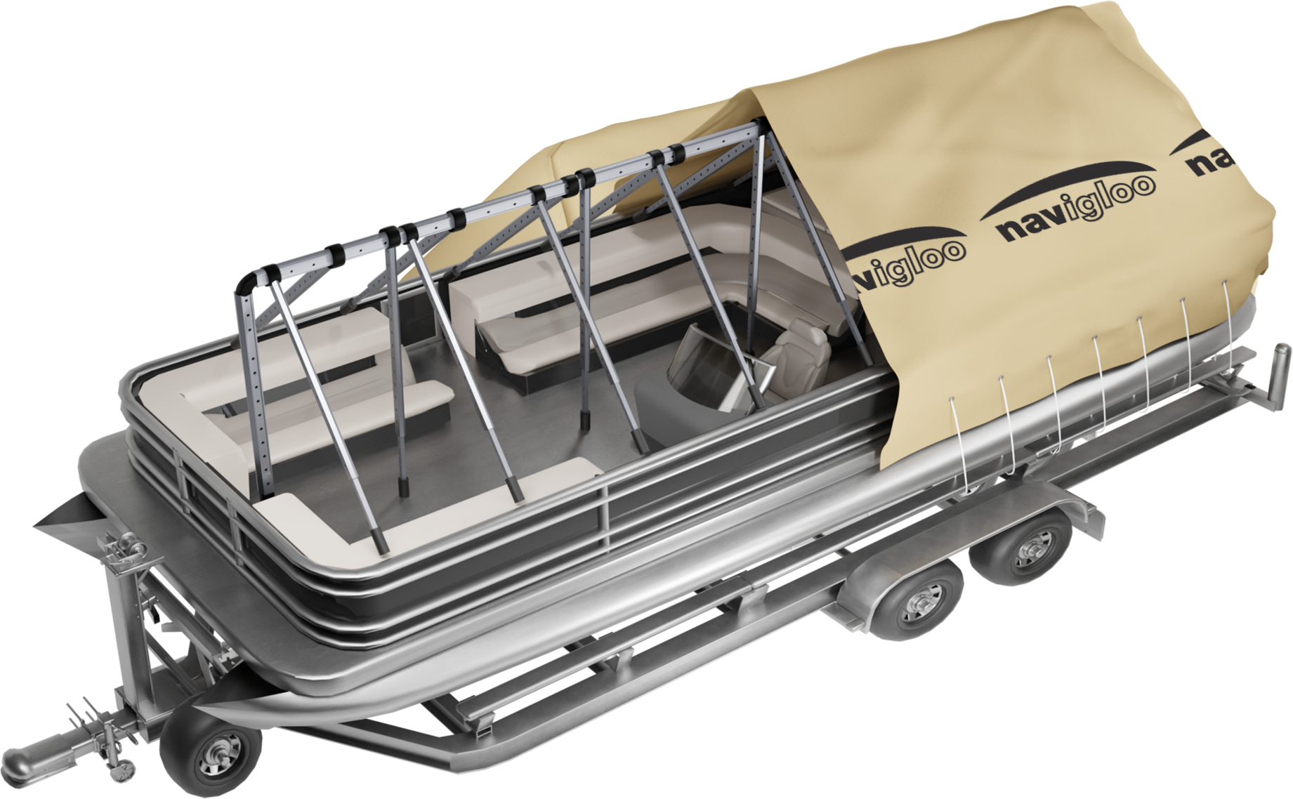 Navigloo Pontoon 28 ft with tarp 19x39 ft
