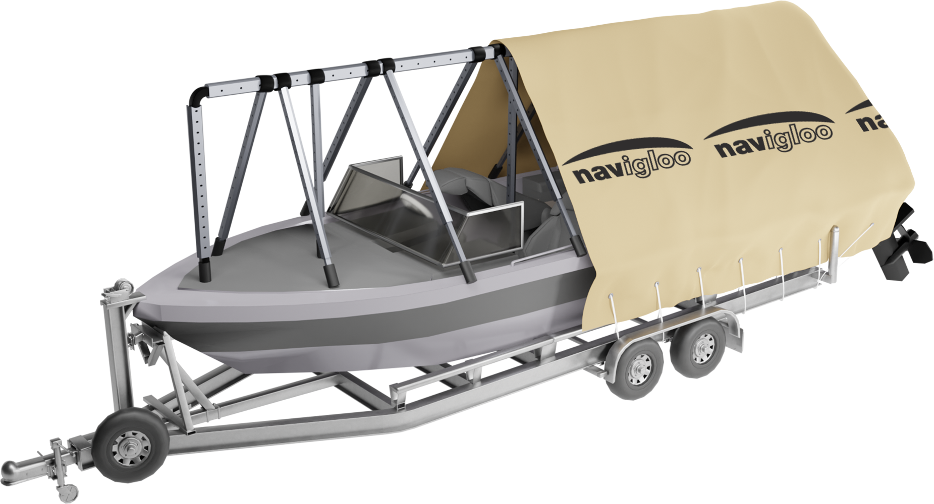 Navigloo fishing-runabout / Cuddy 23-24 with tarp 19x32