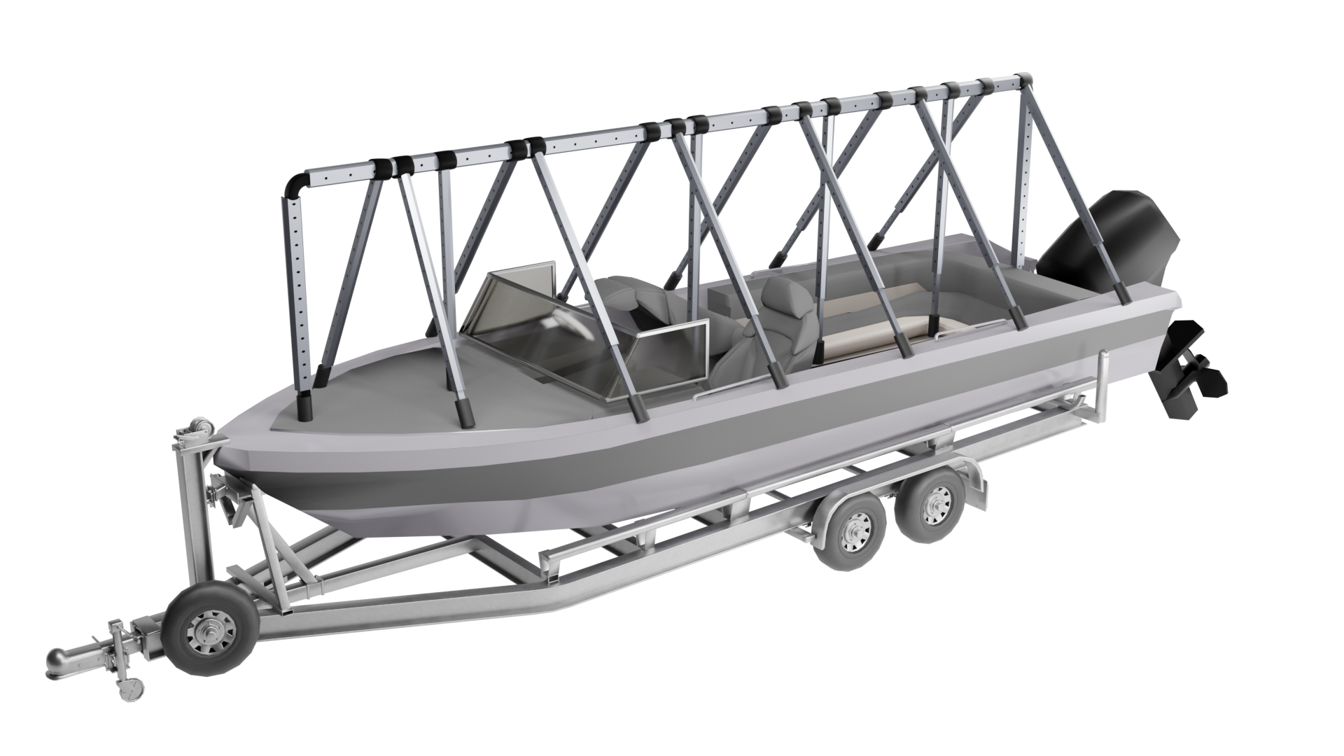 Navigloo fishing-runabout / Cuddy Cabine 23-24' with tarp 19x39
